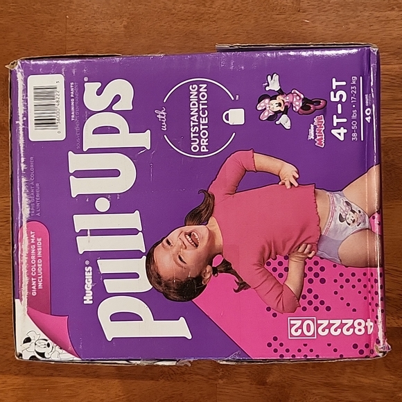 Huggies Pull-ups 4T-5T, 38-50 lbs, 40 count Disney Junior Minnie - Picture 2 of 4